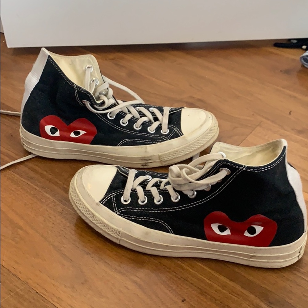 Commes de garçon converse high top black M7 W9